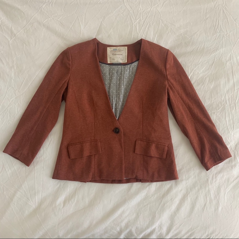 Anthropologie Cartonnier Button Blazer